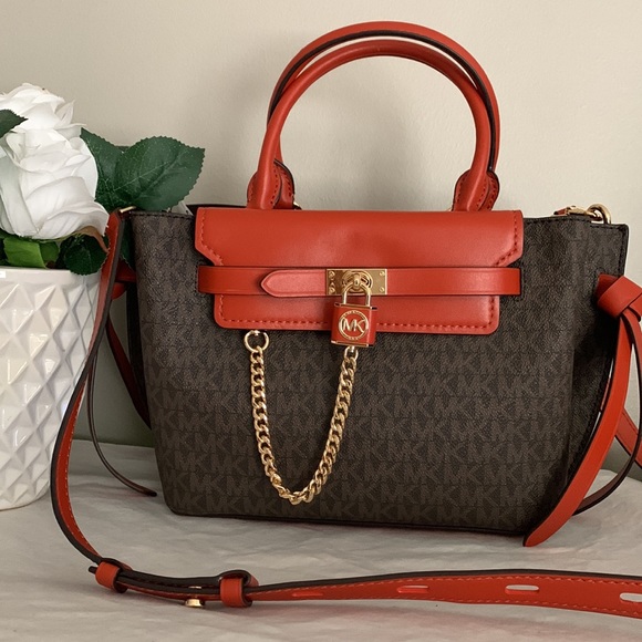 Michael Michael Kors Hamilton Legacy Small Logo Belted Satchel - Picture 8 of 16